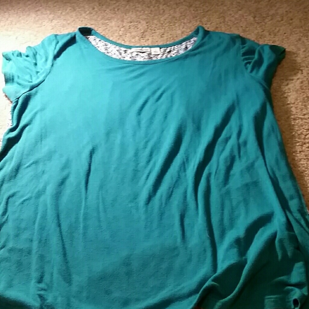 Teal shirt